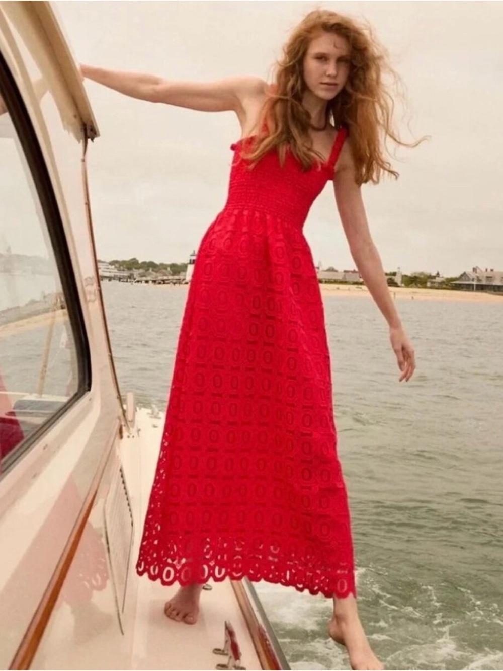 Hill House Home Anjuli Red Lace Nap Dress